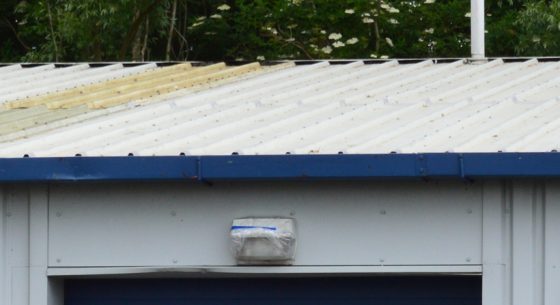 Roof after cut edge repair