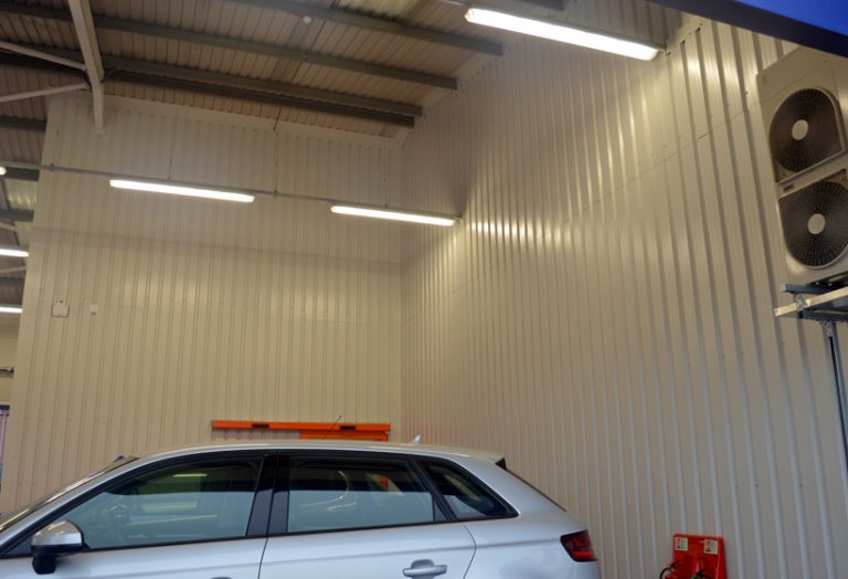 Cladding Coatings 1 Motorpoint Internal Wall Spraying