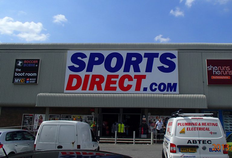 Sports Direct Shopfront Spraying Complete