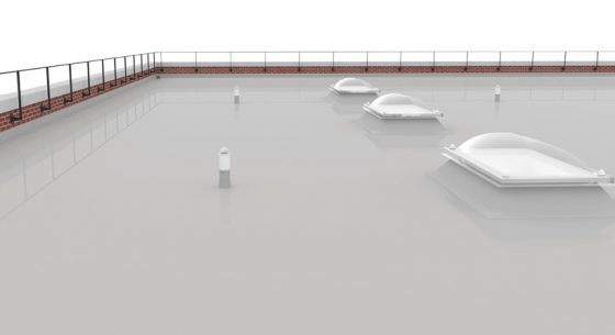 Elastaseal flat roof coating