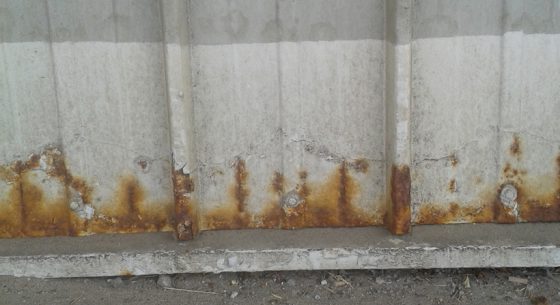 Parcelforce aberdeen sheet corrosion
