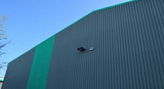 Stonebridge Ind Est end wall before