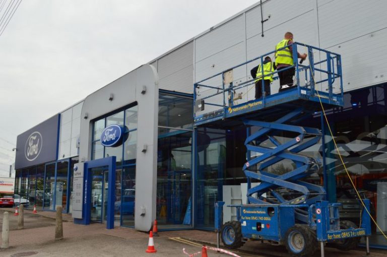 During refurbishment on-site painting