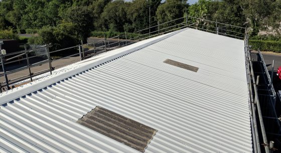 Roof Refurbishment On-Site Spraying