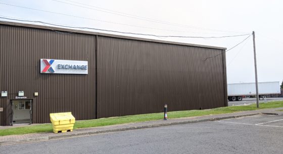 Military base exterior walls after coating