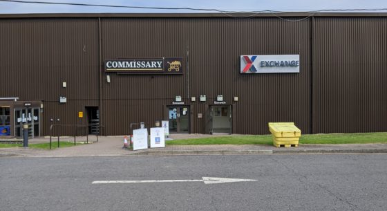 Military base project completed walls