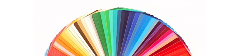 Paint colour swatches