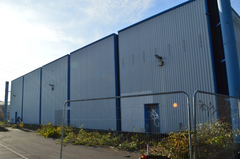 Former Hallfords unit Hull Before Cladding Restoration