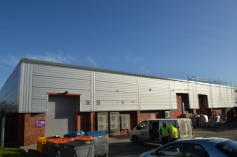 Cladding Coatings 14 Barnsley Retail Park During Cladding Coating