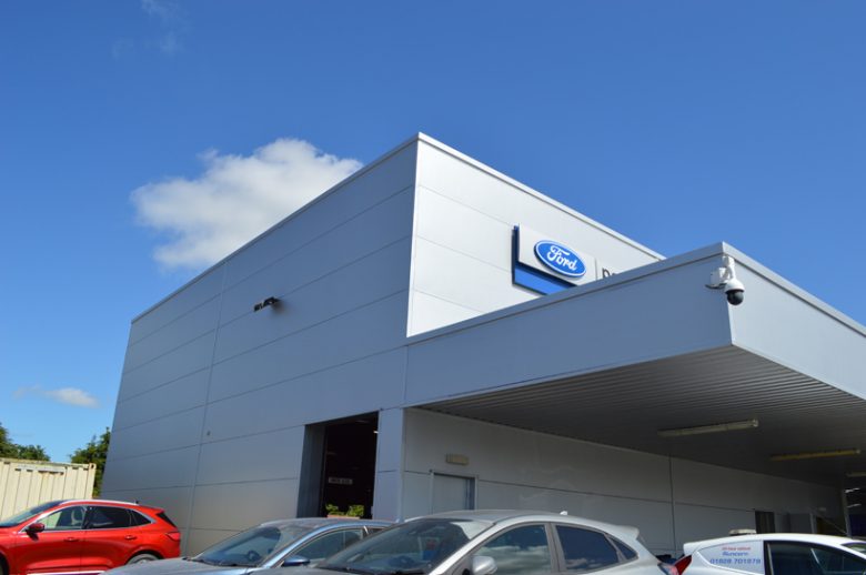 Cladding Car Spare Car Showroom Refurbishments from Cladding Coatings