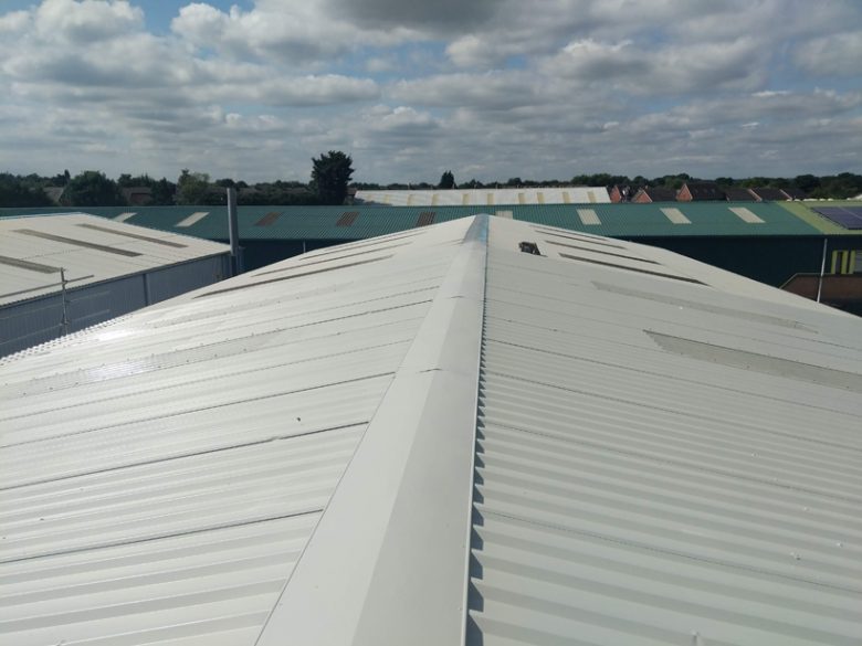 George Moss Industrial Estate Units Leigh roof complete