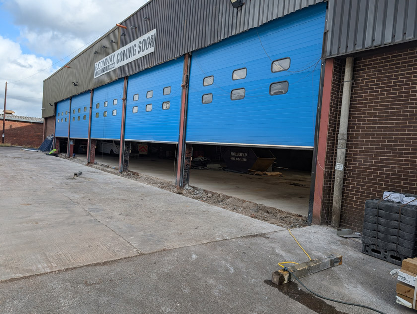 B Conway Metal Wall Coating Before