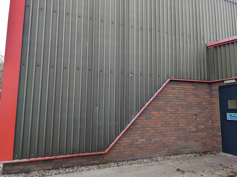 Fusion Group, Chesterfield 7 Fusion Group Chesterfield Cladding Bfore Painting
