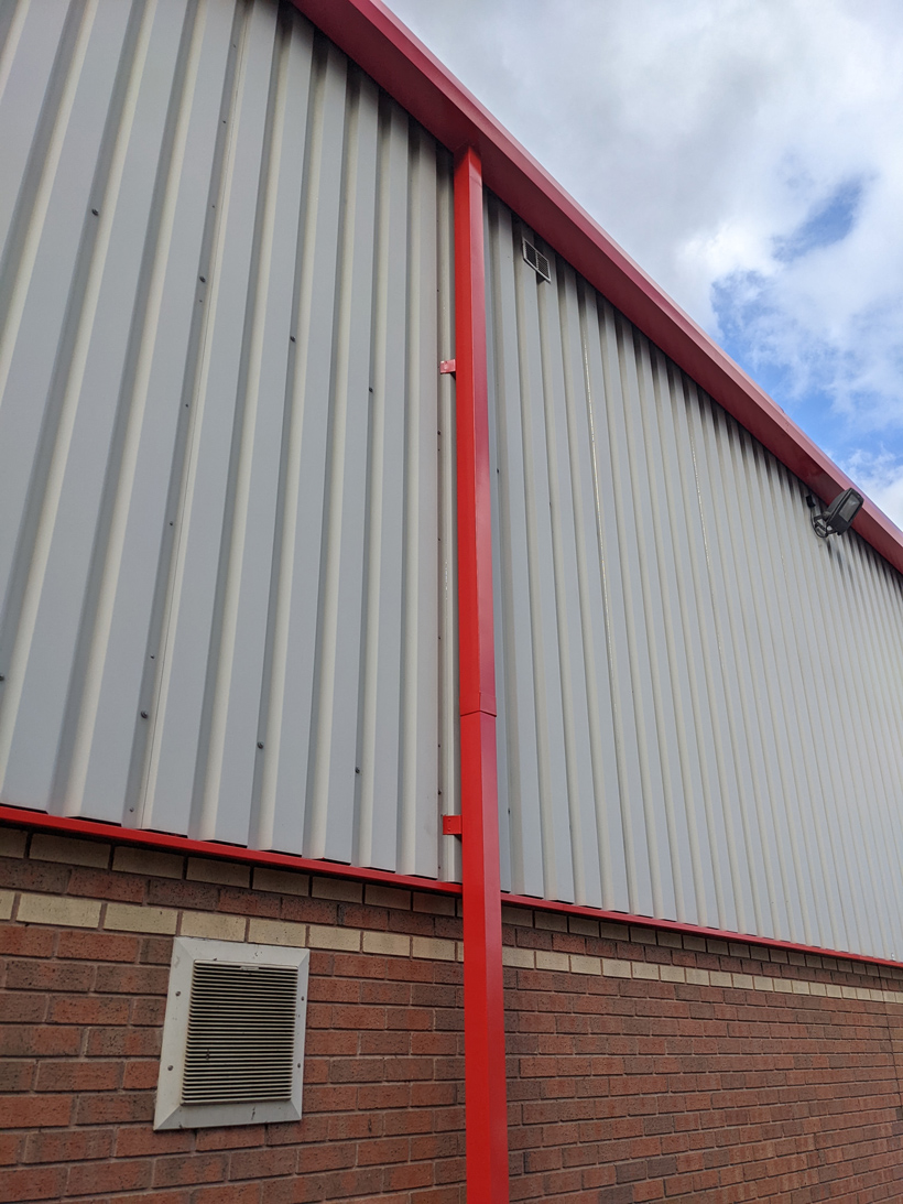 Fusion Group, Chesterfield 15 Fusion Group Chesterfield Cladding Coatings gutter after