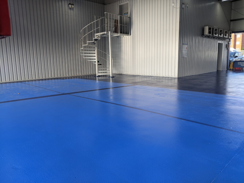 Interior Decoration & Commercial Painting 17 Motorpoint Widnes Internal Floor 16
