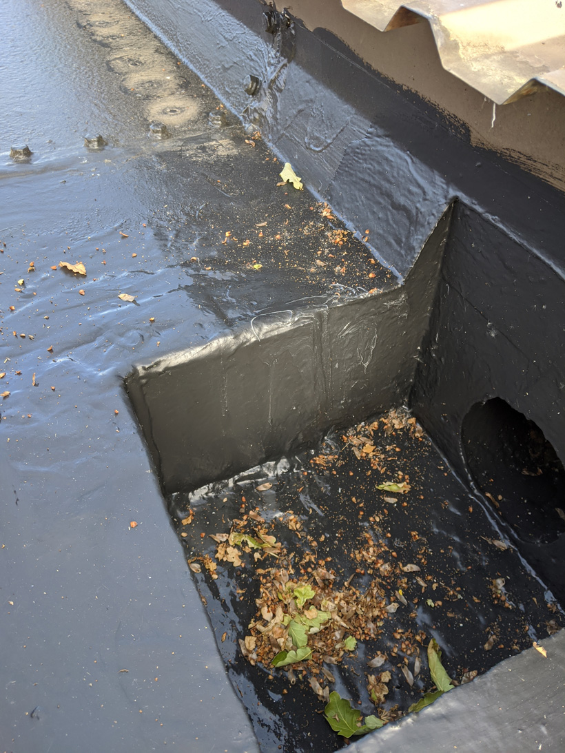 Tattersall Way, Chelmsford 31 Tattershall Way gutter after