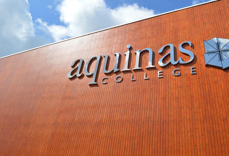 Aquinas College Wooden Cladding Spraying Refurbishment